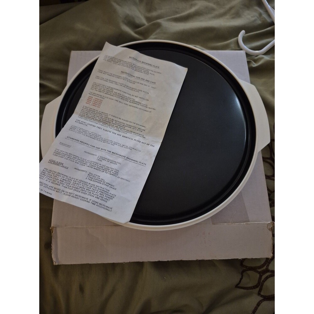 Browning Plate For Microwave . New In Box  Vintage